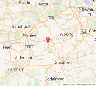 Map of Pirbright, EnglandEngland