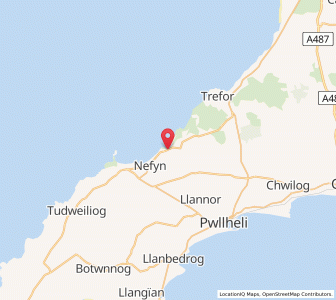 Map of Pistyll, WalesWales