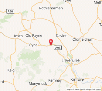 Map of Pitcaple, ScotlandScotland