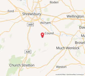 Map of Pitchford, EnglandEngland