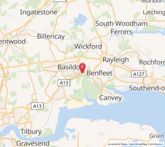Map of Pitsea, EnglandEngland