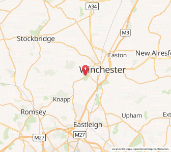 Map of Pitt, EnglandEngland