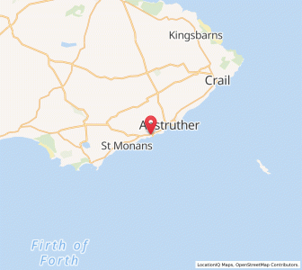 Map of Pittenweem, ScotlandScotland