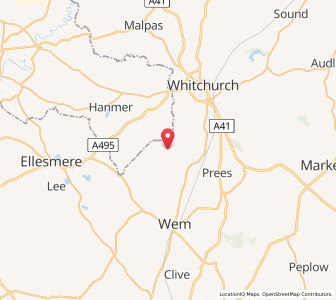 Map of Plattlane, WalesWales