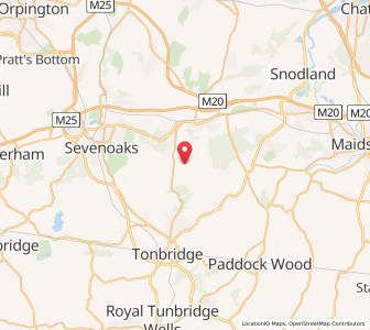Map of Plaxtol, EnglandEngland