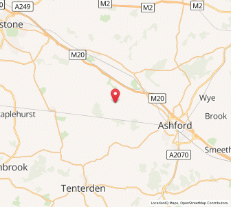 Map of Pluckley, EnglandEngland