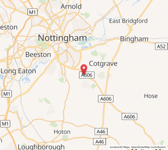 Map of Plumtree, EnglandEngland