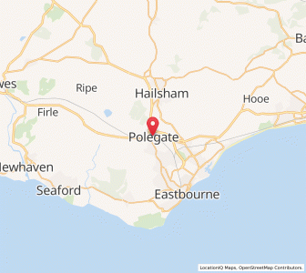 Map of Polegate, EnglandEngland