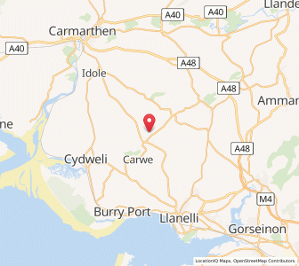 Map of Pont Henri, WalesWales