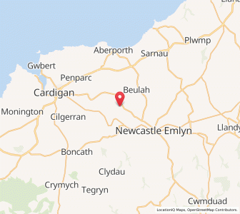 Map of Pont Hirwaun, WalesWales