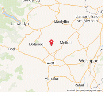 Map of Pont-Robert, WalesWales