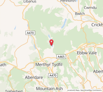Map of Pont Sticill, WalesWales