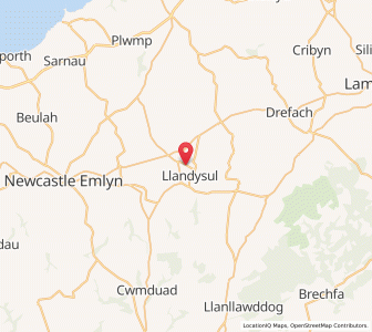 Map of Pont-Tyweli, WalesWales