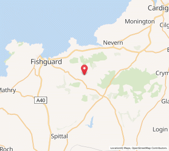 Map of Pontfaen, WalesWales