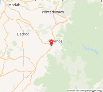 Map of Pontrhydfendigaid, WalesWales