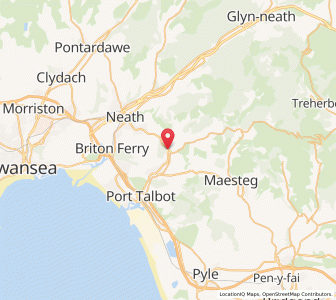 Map of Pontrhydyfen, WalesWales