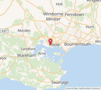 Map of Poole, EnglandEngland