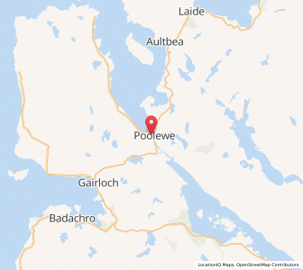 Map of Poolewe, ScotlandScotland