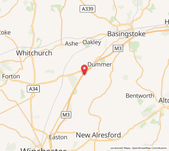 Map of Popham, EnglandEngland