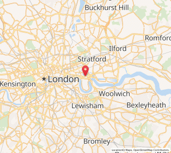 Map of Poplar, EnglandEngland