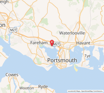 Map of Portchester, EnglandEngland