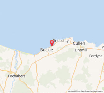 Map of Portessie, ScotlandScotland