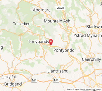 Map of Porth, WalesWales