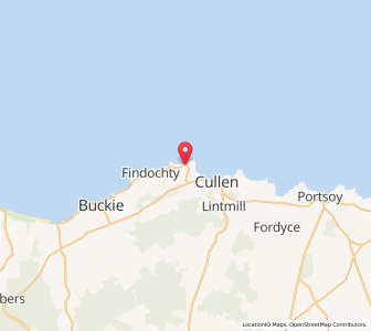 Map of Portknockie, ScotlandScotland