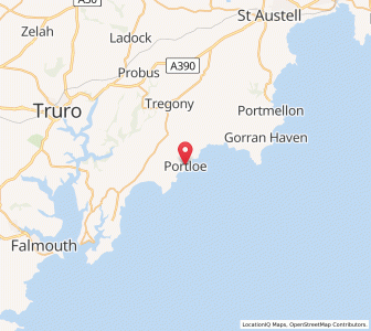 Map of Portloe, EnglandEngland