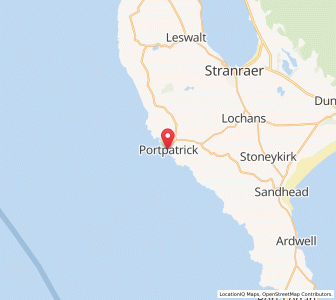 Map of Portpatrick, ScotlandScotland