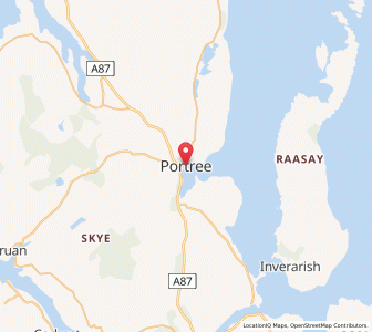 Map of Portree, ScotlandScotland