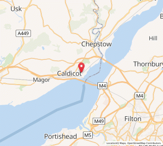 Map of Portskewett, WalesWales