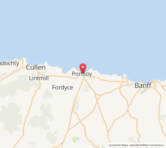 Map of Portsoy, ScotlandScotland