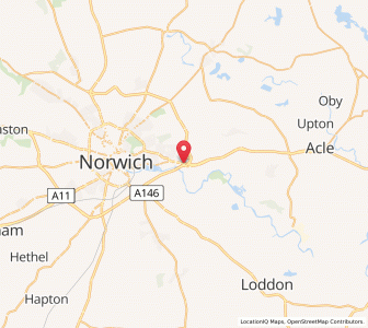 Map of Postwick, EnglandEngland