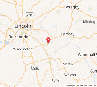 Map of Potter Hanworth, EnglandEngland