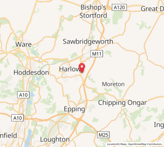 Map of Potter Street, EnglandEngland