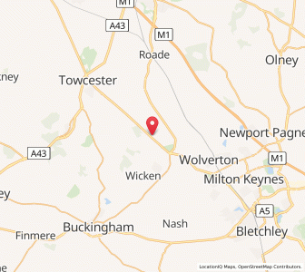 Map of Potterspury, EnglandEngland