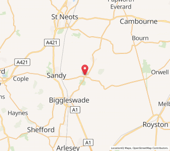 Map of Potton, EnglandEngland