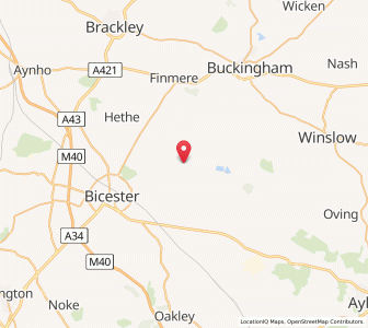 Map of Poundon, EnglandEngland