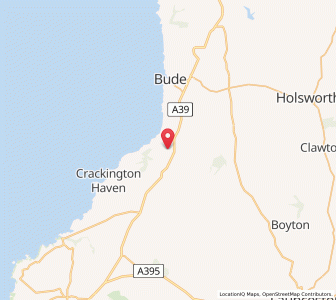 Map of Poundstock, EnglandEngland