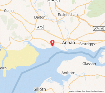 Map of Powfoot, ScotlandScotland