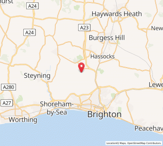 Map of Poynings, EnglandEngland
