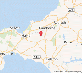 Map of Praze an Beeble, EnglandEngland