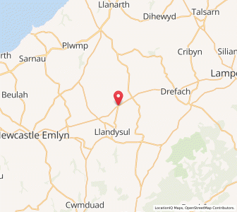 Map of Pren-gwyn, WalesWales