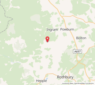 Map of Prendwick, EnglandEngland