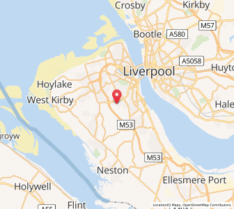 Map of Prenton, EnglandEngland