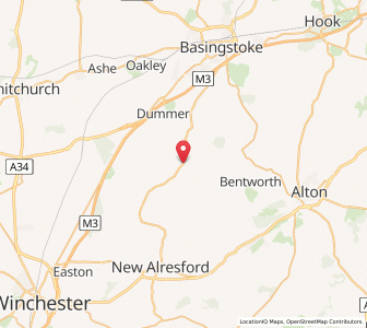 Map of Preston Candover, EnglandEngland