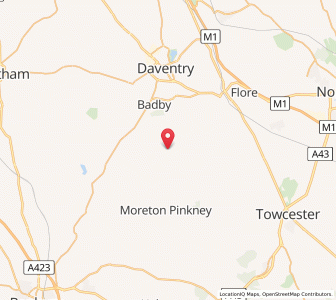Map of Preston Capes, EnglandEngland