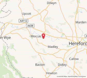 Map of Preston on Wye, EnglandEngland