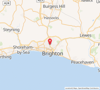 Map of Preston Park, EnglandEngland